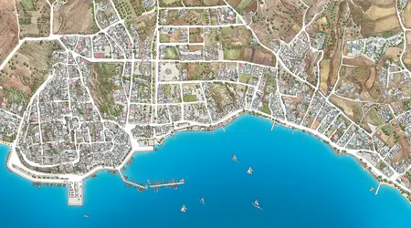 Adamas Milos Map