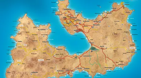 Milos Island Map