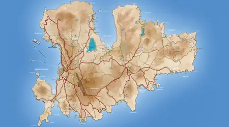 Mykonos Island Map