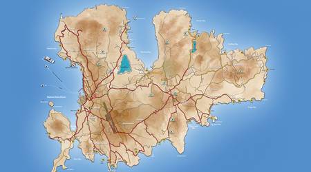 Mykonos Island Map
